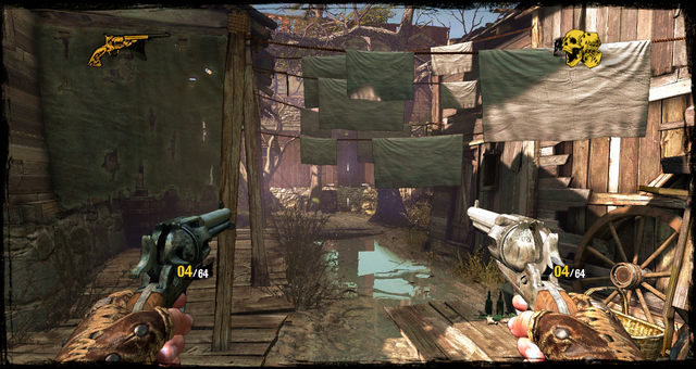 Laundry on the left - Episode 2 - A Fistful of Hot Lead - Walkthrough - Call of Juarez: Gunslinger - Game Guide and Walkthrough