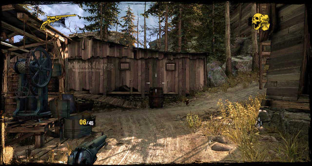 After leaving the ruined house, you'll end up on crossroads - Episode 2 - A Fistful of Hot Lead - Walkthrough - Call of Juarez: Gunslinger - Game Guide and Walkthrough