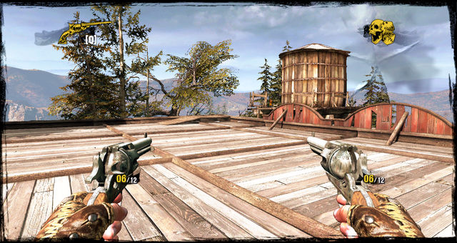 The roof of the saloon - Episode 2 - A Fistful of Hot Lead - Walkthrough - Call of Juarez: Gunslinger - Game Guide and Walkthrough