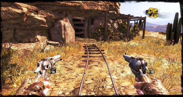 There is an entrance to the smaller mine to the left of the cart - Episode 5 - The Magnificent One - Walkthrough - Call of Juarez: Gunslinger - Game Guide and Walkthrough