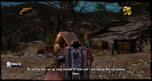 The first tent in the camp - Episode 6 - Be Quick or Be Dead - Walkthrough - Call of Juarez: Gunslinger - Game Guide and Walkthrough