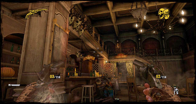 The good old saloon fight - Episode 6 - Be Quick or Be Dead - Walkthrough - Call of Juarez: Gunslinger - Game Guide and Walkthrough