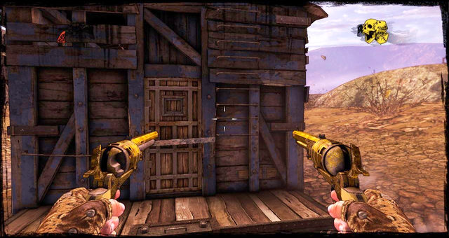 The ladder by the door - Episode 12 - Death Rides a Steel Stallion - Walkthrough - Call of Juarez: Gunslinger - Game Guide and Walkthrough