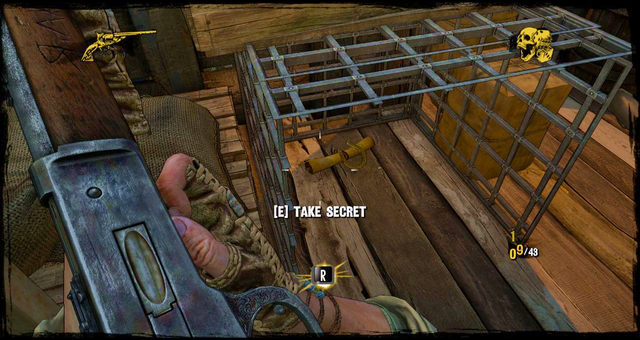 Between grates - Episode 10 - Nuggets of Truth (Secrets) - Call of Juarez: Gunslinger - Game Guide and Walkthrough