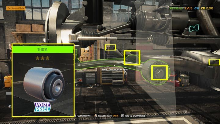 If, even after finishing the examination, there are still many undiscovered parts on the list, you can be certain that most of them will be rubber bushings and small rubber bushings, which are plentiful in the car's suspension, both in the front and in the rear - Undetected parts - what to do, how to find? - FAQ - Car Mechanic Simulator 2021 Guide