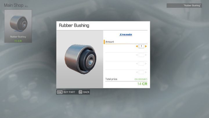 Small rubber bushings are one of the most common damaged parts you'll need to replace - Rubber bushing - where to find? - FAQ - Car Mechanic Simulator 2021 Guide