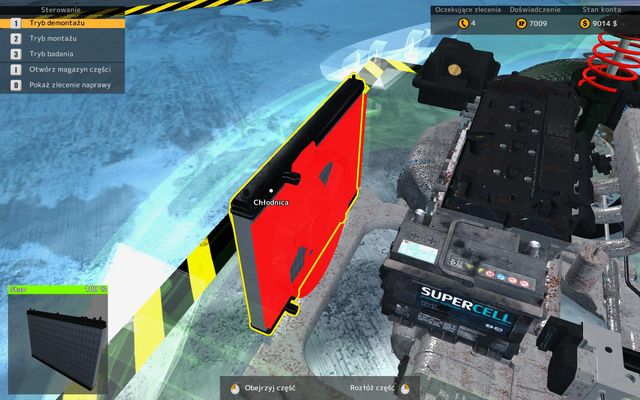 Before replacing the cooler you must pick off the fan. - Changing the cooler - Basic renovation operations - Car Mechanic Simulator 2015 - Game Guide and Walkthrough