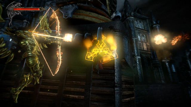 Provoke the enemy to attack the hinges - Prologue - Castle Siege - The Main Campaign - walkthrough - Castlevania: Lords of Shadow 2 - Game Guide and Walkthrough