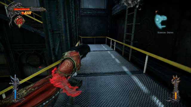 Stairs leading up to the marker - on the right side theres a ladder leading to a Memorial. - Mission 4 - Next Stop: Castlevania - The Main Campaign - walkthrough - Castlevania: Lords of Shadow 2 - Game Guide and Walkthrough