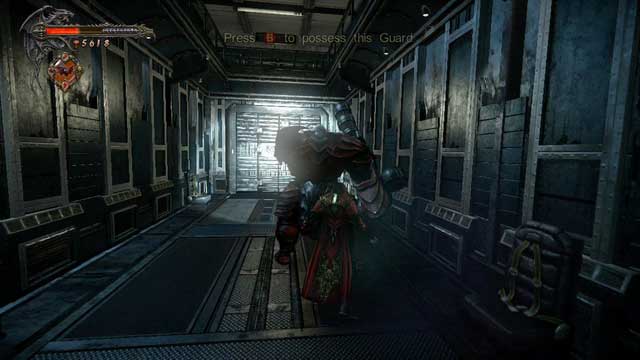 Wait for the guard to turn around and then possess him. - Mission 4 - Next Stop: Castlevania - The Main Campaign - walkthrough - Castlevania: Lords of Shadow 2 - Game Guide and Walkthrough