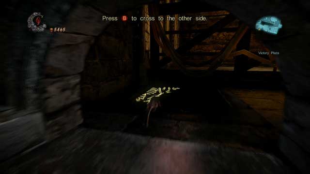 After reaching a hole in the ground, go to the right. - Mission 6 - The Antidote II - The Main Campaign - walkthrough - Castlevania: Lords of Shadow 2 - Game Guide and Walkthrough