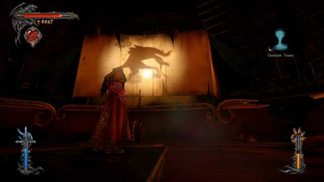 A very climatic elevator, which will lead you near the Chupacabras store. - Mission 7 - Pieces of a Mirror - The Main Campaign - walkthrough - Castlevania: Lords of Shadow 2 - Game Guide and Walkthrough