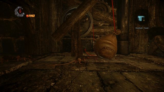 Can you guess what does the sign ACME mean? :) - Mission 7 - Pieces of a Mirror - The Main Campaign - walkthrough - Castlevania: Lords of Shadow 2 - Game Guide and Walkthrough