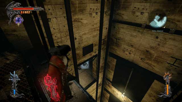 A Pain Box visible below your current position. - Mission 8 - The Hooded Man - The Main Campaign - walkthrough - Castlevania: Lords of Shadow 2 - Game Guide and Walkthrough
