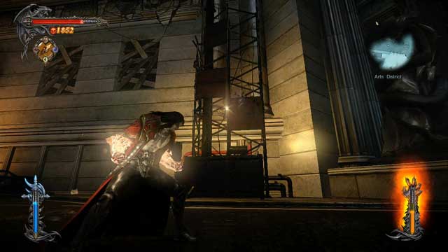 A scaffolding leading to a Pile of Sacrifice. - Mission 8 - The Hooded Man - The Main Campaign - walkthrough - Castlevania: Lords of Shadow 2 - Game Guide and Walkthrough