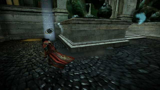 A Pain Box hidden to the left of the sculptures. - Mission 9 - The Second Acolyte - The Main Campaign - walkthrough - Castlevania: Lords of Shadow 2 - Game Guide and Walkthrough