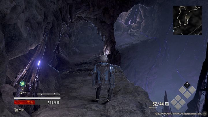 The path near the corpse leads down - Ruined City Underground part 2 | Code Vein Walkthrough - Area D-12 - Code Vein Guide