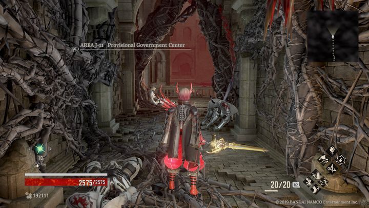 On the right, you have the first Mistle of this region, Provisional Government Center - Provisional Government Center | Code Vein Walkthrough - Area J-11 and endings - Code Vein Guide
