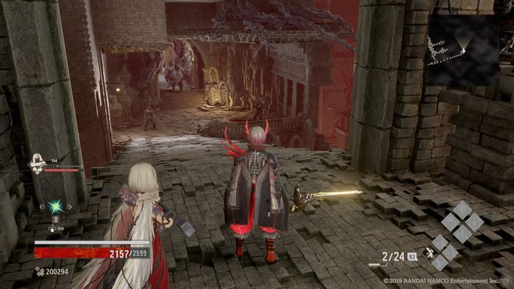Go down and defeat all opponents - Provisional Government Center | Code Vein Walkthrough - Area J-11 and endings - Code Vein Guide