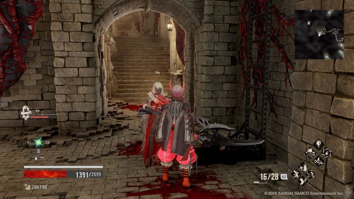 First, turn right and go up - Provisional Government Center | Code Vein Walkthrough - Area J-11 and endings - Code Vein Guide