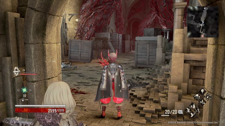 This room is full of wooden boxes and enemies hiding in them - Provisional Government Center | Code Vein Walkthrough - Area J-11 and endings - Code Vein Guide