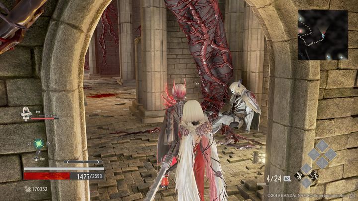 There are more opponents in the next room - they pretend to be dead - Provisional Government Center | Code Vein Walkthrough - Area J-11 and endings - Code Vein Guide