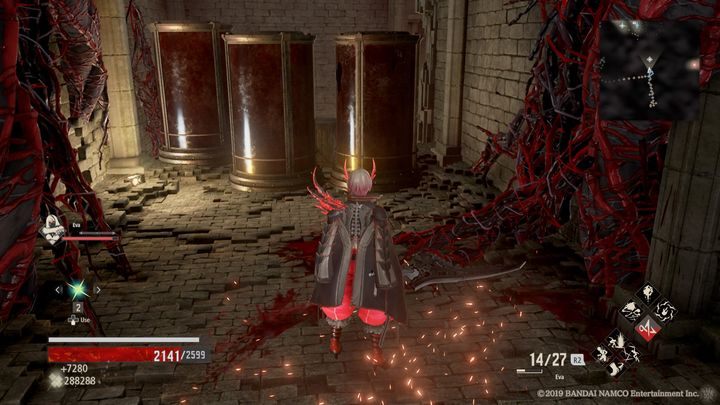 On the left, you have capsules with Mission Directives - Provisional Government Center | Code Vein Walkthrough - Area J-11 and endings - Code Vein Guide