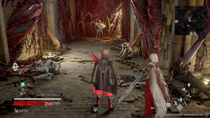 Once you reach that place, you will encounter another enemy - Provisional Government Center | Code Vein Walkthrough - Area J-11 and endings - Code Vein Guide