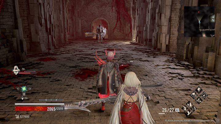 There is another enemy below - this is a stronger version of the previously encountered opponents - Provisional Government Center | Code Vein Walkthrough - Area J-11 and endings - Code Vein Guide