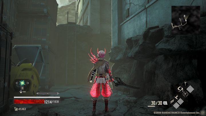 As you leave the building, turn left, moving back to the previous location - Military Storehouse | Code Vein Walkthrough - Memories of... - Code Vein Guide