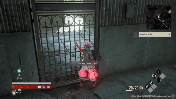 Now, return to the door from the beginning of the location, on the other side of the door open a chest to obtain Queenslayer Hammer +5 - Research Facility Area | Code Vein Walkthrough - Memories of... - Code Vein Guide