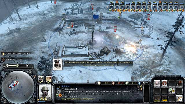 Infantry stands no chance against tanks - Mission 03 - Support Is On The Way - The Campaign Mode - Company of Heroes 2 - Game Guide and Walkthrough