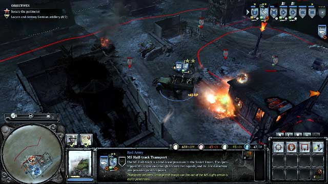 The truck should be in constant movement during the attacks - Mission 05 - Stalingrad - The Campaign Mode - Company of Heroes 2 - Game Guide and Walkthrough