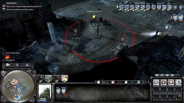 Bonus targets will be protected by armored vehicles and Panzershrek - Mission 06 - Stalingrad Aftermath - The Campaign Mode - Company of Heroes 2 - Game Guide and Walkthrough