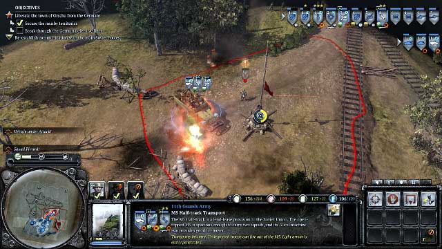 Another point to the East should be manned after it is seized - Mission 09 - Radio Silence - The Campaign Mode - Company of Heroes 2 - Game Guide and Walkthrough