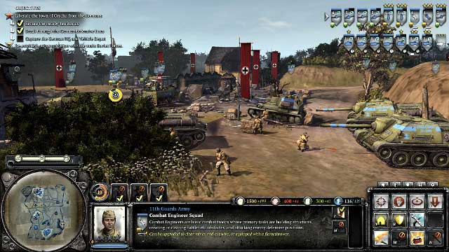 After you destroy the HQ, the city will be captured - Mission 09 - Radio Silence - The Campaign Mode - Company of Heroes 2 - Game Guide and Walkthrough