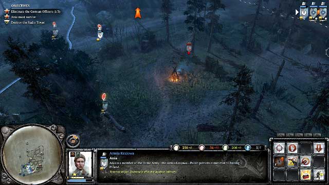 Fires will draw the attention of the nearby Germans - Mission 11 - Behind Enemy Lines - The Campaign Mode - Company of Heroes 2 - Game Guide and Walkthrough