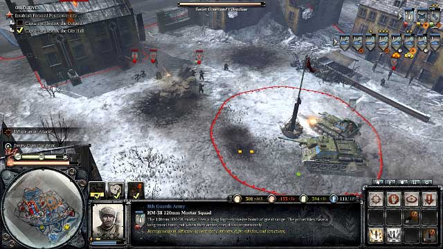 Take over the second central point to the city - Mission 12 - Poznan Citadel - The Campaign Mode - Company of Heroes 2 - Game Guide and Walkthrough