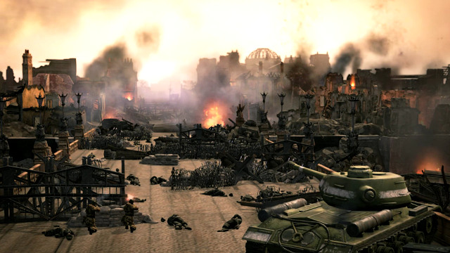 The Berlin ruins abound fanatical defenders - Mission 14 - Reichstag - The Campaign Mode - Company of Heroes 2 - Game Guide and Walkthrough