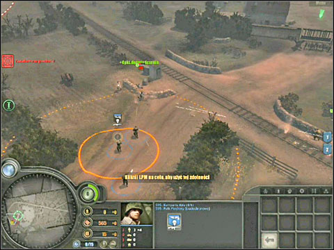 Quickly hide one team behind the wall in front of the mansion and open barrage fire in the direction of the machinegun - Campaign