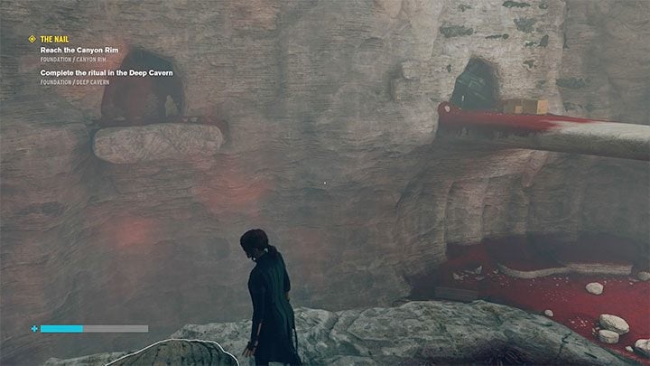 Youve activated two additional exits from the cavern, but in order to advance the quest on hand, destroy the crystals blocking the northern pathway - Control: The Nail, Canyon Rim and Research Site Gamma - walkthrough - Walkthrough - Control Guide