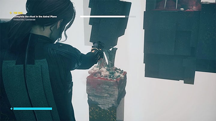 When you begin to explore the Astral Plane, look primarily for opportunities to destroy black crystals using Fracture - Control: The Nail, Canyon Rim and Research Site Gamma - walkthrough - Walkthrough - Control Guide