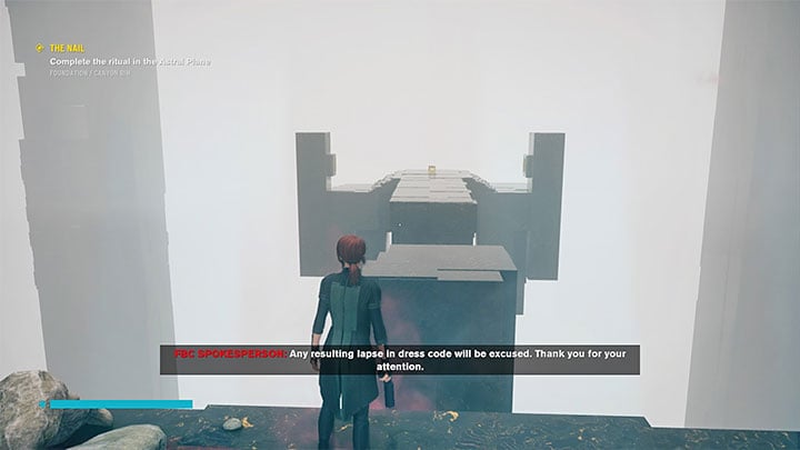 In the place shown in the image above, you must choose between the left (western) and right (eastern) path - Control: The Nail, Canyon Rim and Research Site Gamma - walkthrough - Walkthrough - Control Guide