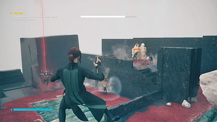 Same as with the right path, youll encounter opponents on larger platforms - Control: The Nail, Canyon Rim and Research Site Gamma - walkthrough - Walkthrough - Control Guide