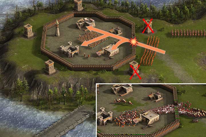 When you deal with the towers, the fortress is practically yours. - Disrupting Enemy Schemes | Generalissmus Campaign - Generalissmus Campaign - Cossacks 3 Game Guide