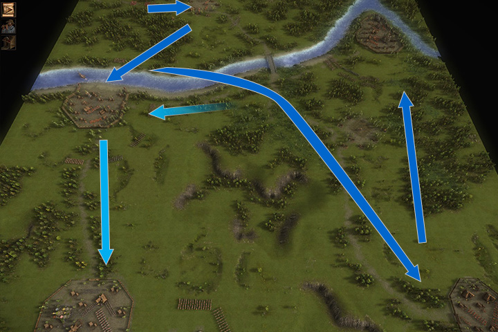 This mission is a typical scenario gather the army scattered across the map and defeat the enemy - Repelling the Tatar Raid - In Distress and Cold, On the Tsars Employ Campaign - Cossacks 3 Game Guide