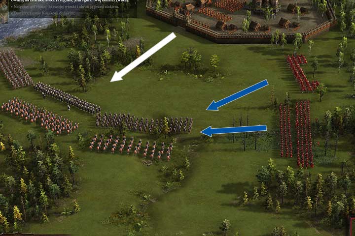 Position your army at the forest side - Repelling the Tatar Raid - In Distress and Cold, On the Tsars Employ Campaign - Cossacks 3 Game Guide