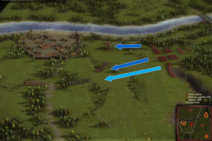 Three light and one heavy Tatar squad will wait for you under the walls - Repelling the Tatar Raid - In Distress and Cold, On the Tsars Employ Campaign - Cossacks 3 Game Guide