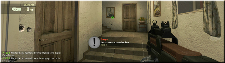 The left turn leads to stairs that can be used by our opponents to enter the building - Mission 1 Austria - Missions - CS GO Game Guide