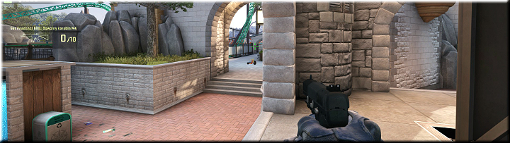 This location enables you to have eyes on a passageway that may be used by the incoming opponents - Mission 4 Thrill: Thrill Kill - Missions - CS GO Game Guide